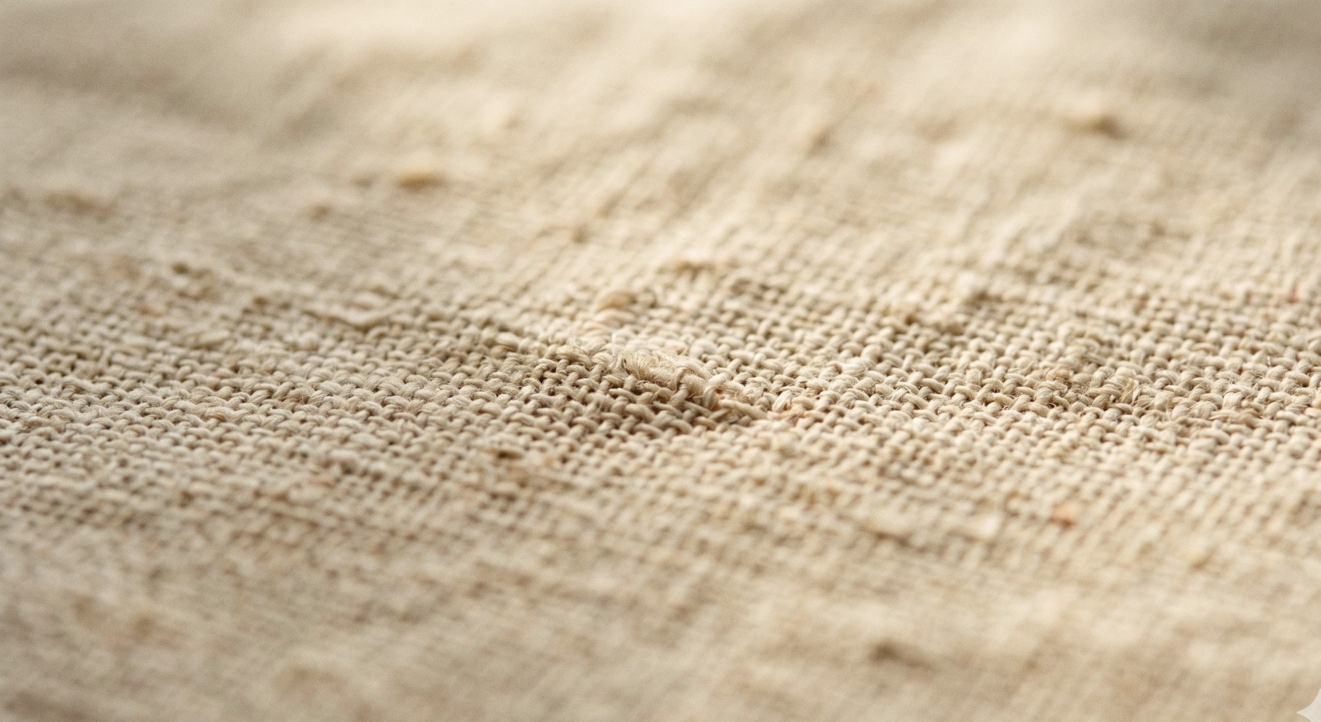 Close-up van natuurlijk linnen weefsel